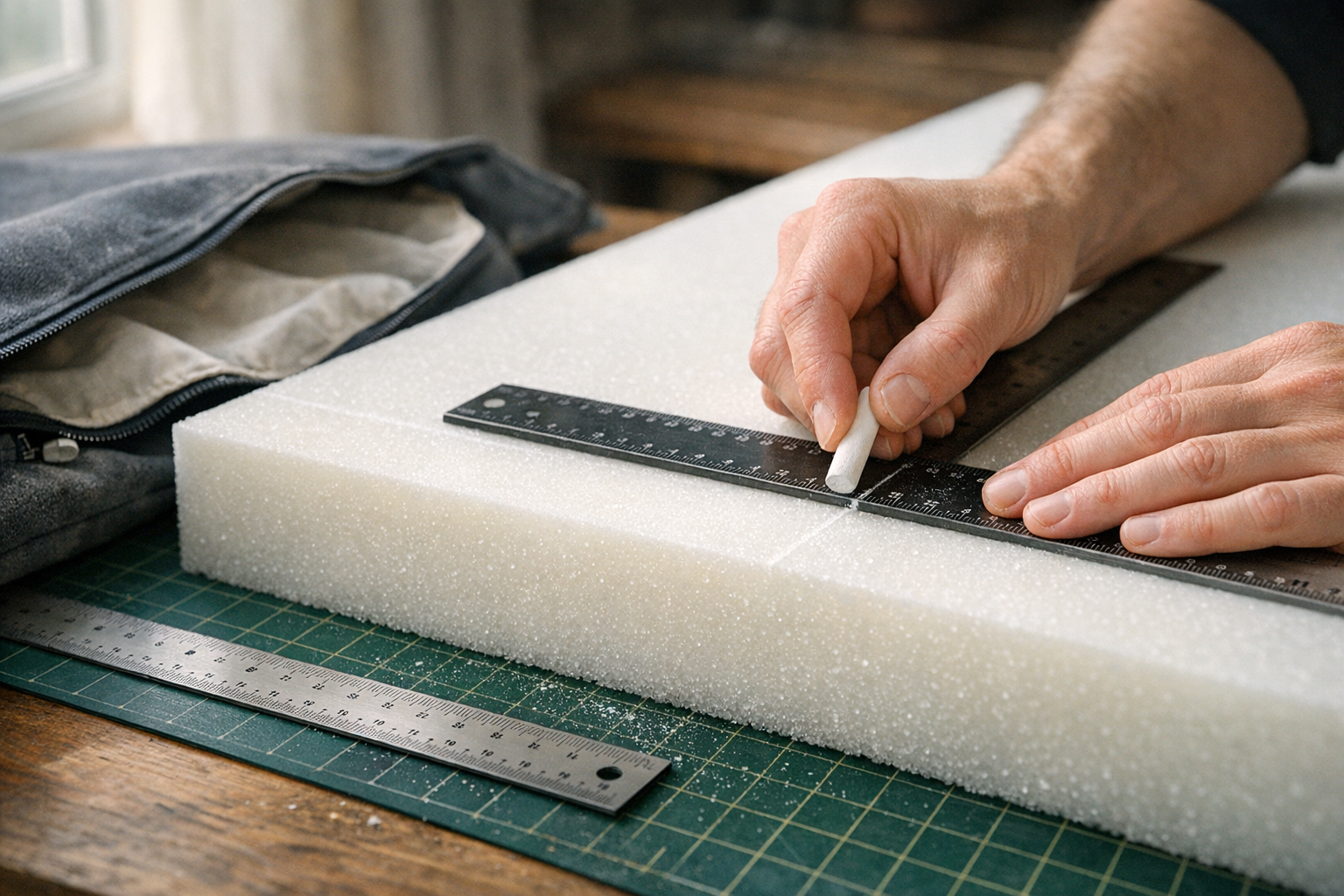 Schuimrubber op maat snijden voor kussens en matrassen