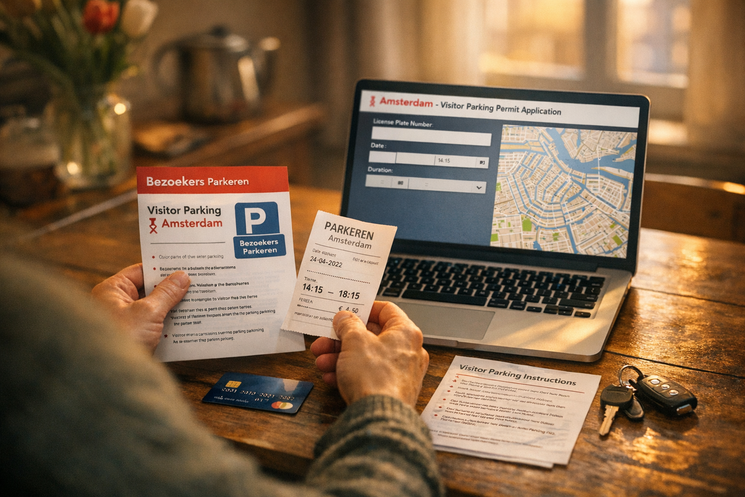 Parkeervergunning aanvragen Amsterdam