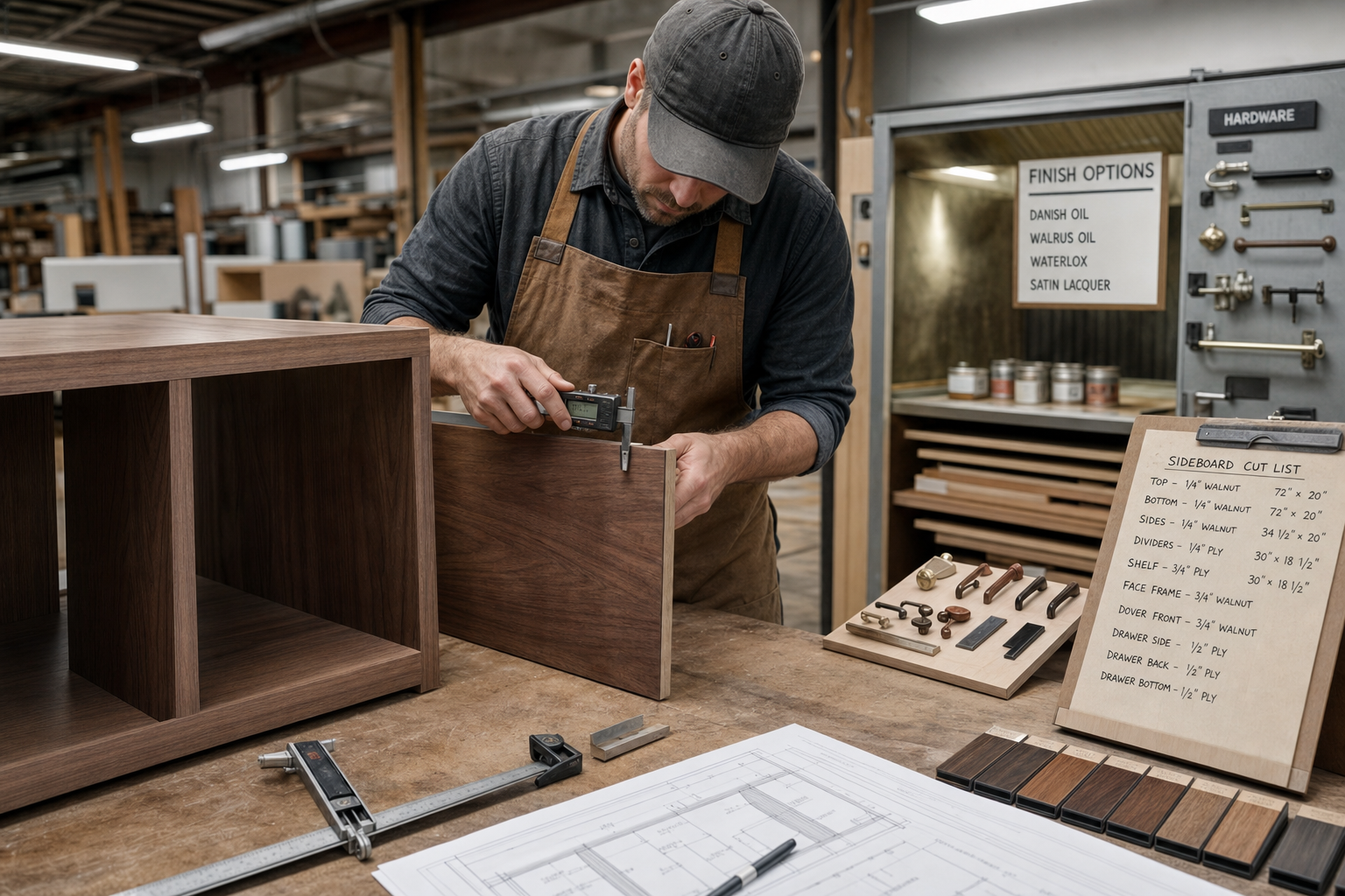 Maatwerk dressoir prijsfactoren