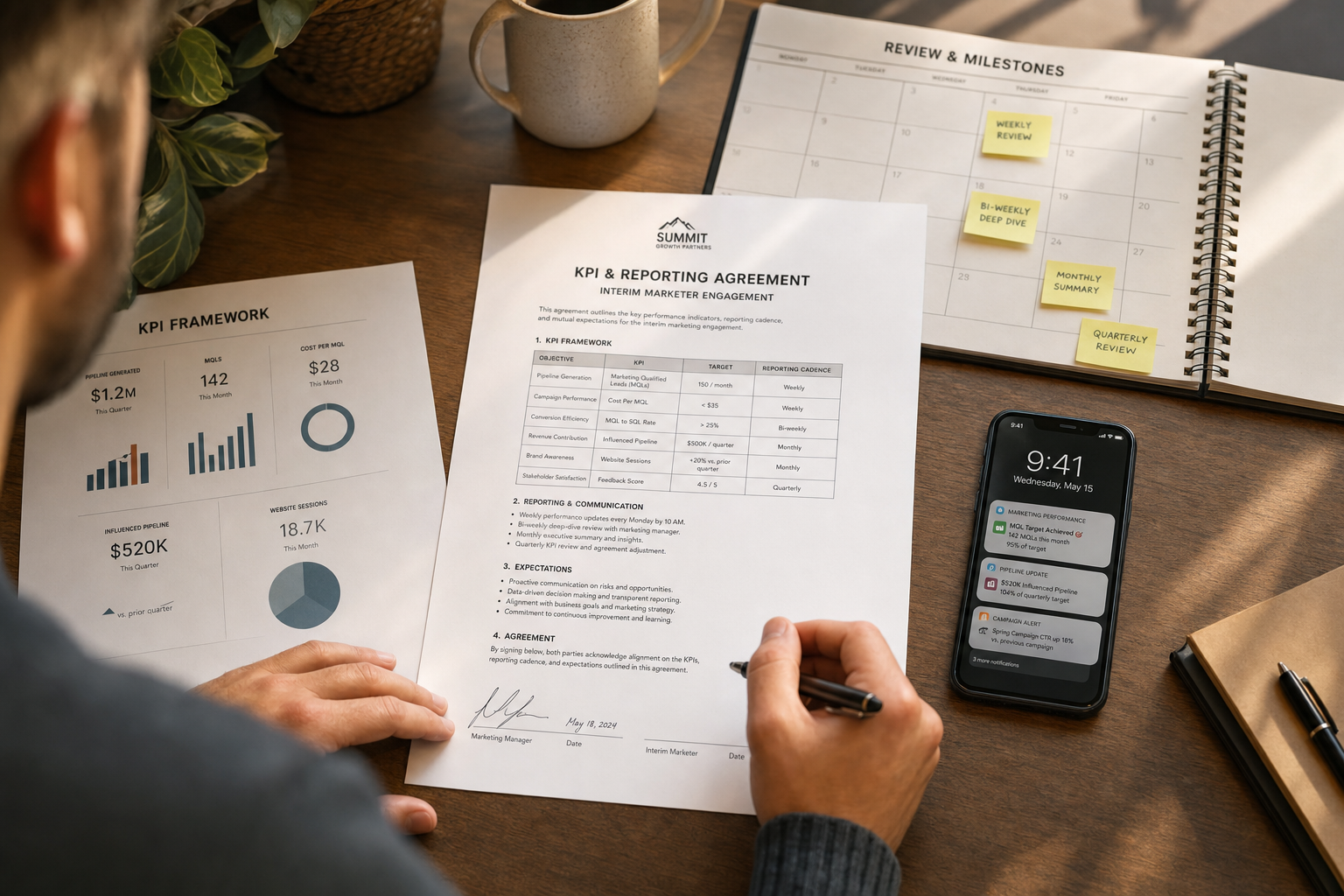 KPI rapportage detacheringsbureau marketing