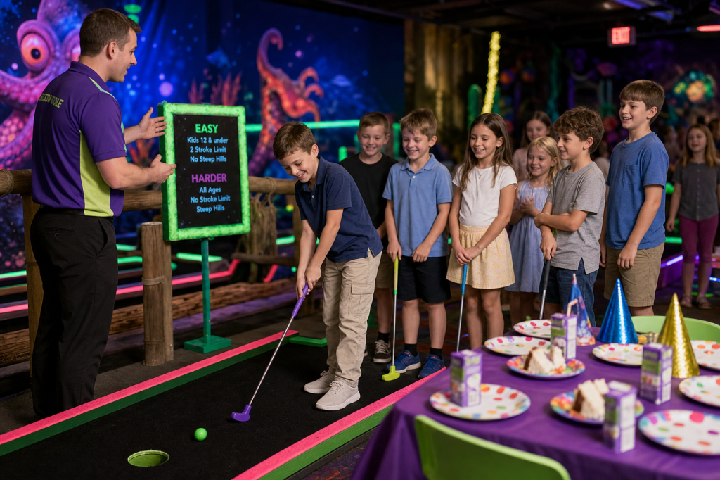 Hoe organiseer je een geslaagd kinderfeestje met indoor minigolf: tips voor leeftijd, spelvormen en&nbsp;arrangementen?
