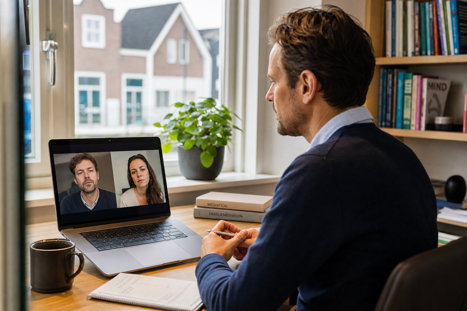 Online mediation sessie met mediator