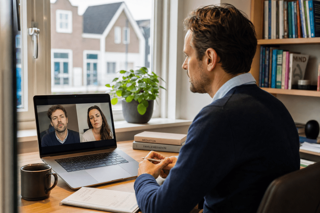 Is online mediation met een mediator in Boxtel net zo effectief als gesprekken op&nbsp;locatie?